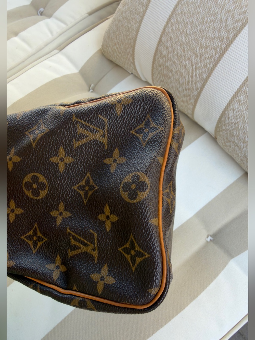 Louis Vuitton Speedy 25 Monogram Canvas Lock Key Dust Bag Insert Organizer AUTH! - Picture 9 of 16